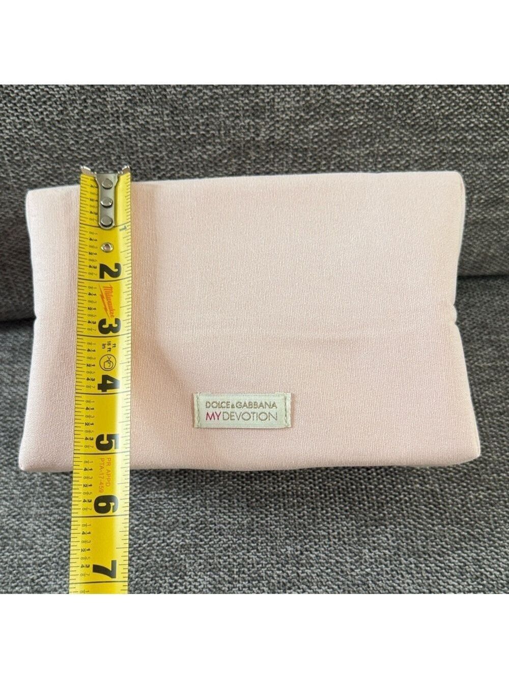 Dolce & Gabbana Makeup Bag Cosmetic Pouch Light Pink Medium New - Picture 16 of 17